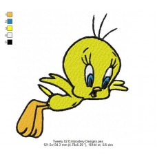 Tweety 02 Embroidery Designs